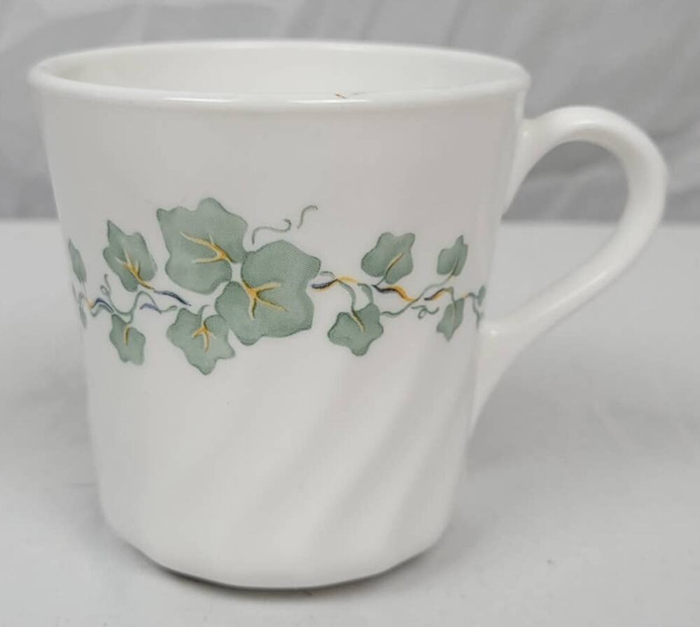 Corning Ware Corelle Callaway Swirl Ivy Tea Coffee Cup Mug